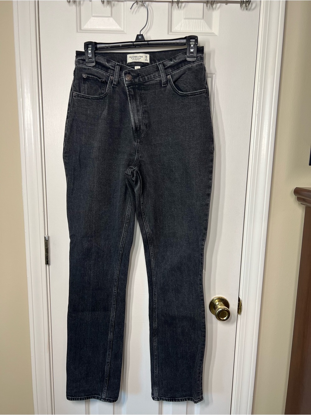 Abercrombie & Fitch Black Straight Leg Jeans